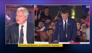 Réélection d'Emmanuel Macron : Bruno Le Maire se réjouit d'"un vote d'adhésion" mais reconnaît qu'il faut changer la "façon de gouverner"