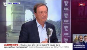 Michel-Édouard estime que l'inflation est aussi due à "la spéculation"