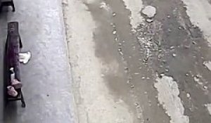 Chine: Regardez les images d'un singe qui attaque une fillette en pleine rue dans le sud du pays avant de tenter de la kidnapper - VIDEO