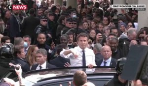 Premier déplacement pour Emmanuel Macron à Cergy-Pontoise
