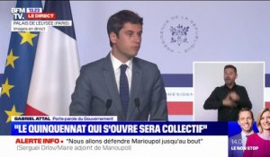 Gabriel Attal: "Il ne s'agissait pas du dernier Conseil des ministres du premier quinquennat d'Emmanuel Macron"