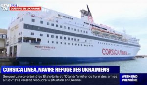 Le soulagement des 750 réfugiés ukrainiens hébergés sur un ferry dans le port de Marseille