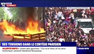 Défilés du 1er-Mai: des tensions dans le cortège parisien