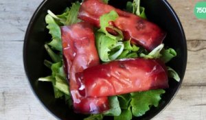 Salade avec brésaola et ricotta