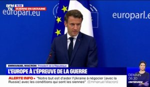 Négociations pour la paix en Ukraine: "Cela ne se fera ni dans la négation, ni dans l'exclusion de l'un ou autre", affirme Emmanuel Macron