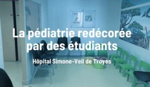 Des étudiants redécorent le service pédiatrie à l'hôpital de Troyes