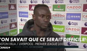 La réaction de Sadio Mané après Aston Villa / Liverpool - Premier League (J33)