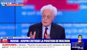 Lionel Jospin sur la guerre en Ukraine: "Nous sommes face à un enjeu de civilisation"