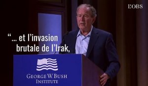 Quand George W. Bush évoque  "l’invasion totalement injustifiée de l’Irak" au lieu de l’Ukraine