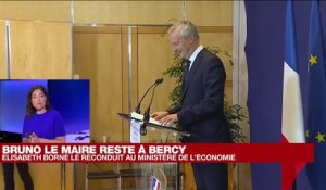 Gouvernement d'Elisabeth Borne : Bruno Le Maire reste au ministère de l'Economie