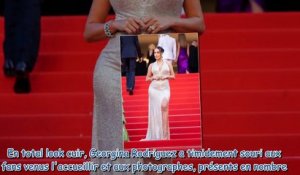 Georgina Rodriguez à Cannes - robe scintillante et sourire timide pour son premier tapis rouge depui