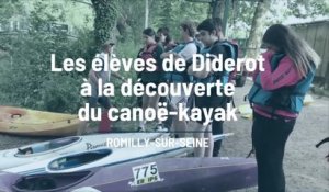 Les élèves de Diderot à la découverte du canoë-kayak à Romilly-sur-Seine
