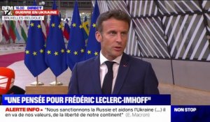Pétrole et gaz russe, oligarques: "Ce sixième paquet de sanctions est une étape très importante" déclare Emmanuel Macron