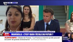 Virginie Akliouat (SNUipp-FSU): "Emmanuel Macron crée une école à deux vitesses"