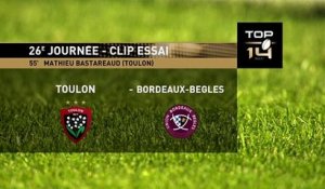TOP 14 - Essai de Mathieu BASTAREAUD (RCT) - RC Toulon - Union Bordeaux Bègles - Saison 2022-2023
