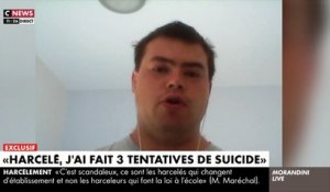 EXCLU - Regardez le témoignage bouleversant de Matthieu, harcelé de la maternelle à la 4e, dans "Morandini Live": "J'ai fait trois tentatives de suicide et je me suis scarifié"" - VIDEO