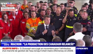 Emmanuel Macron sur la lutte contre les feux de forêts: "On a relancé la filière des Canadair"