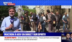 Des sirènes d'alerte entendues à Kiev une heure après l'arrivée d'Emmanuel Macron