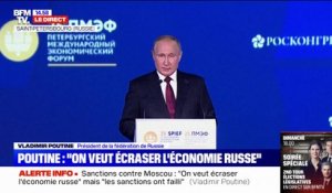 "Les sanctions ont créé l'inflation" déclare Vladimir Poutine