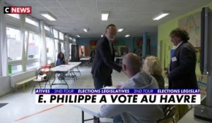 2e tour des législatives : Édouard Philippe a voté