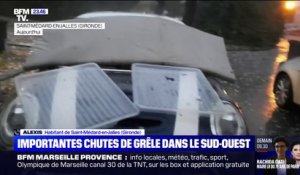 Gironde: cet habitant de Saint-Médard-en-Jalles raconte avoir vu des grêlons "de la taille de balles de ping-pong"