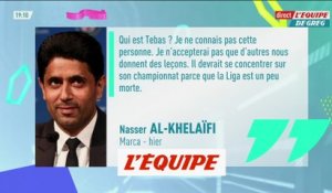 Al-Khelaïfi tacle Tebas : « Je ne connais pas cette personne » - Foot - L1 - PSG