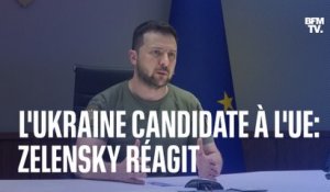 Candidature de l'Ukraine à l'UE: Zelensky salue "un grand pas vers le renforcement de l'Europe"