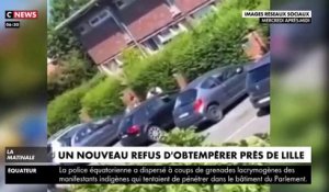 Les images choc d'un automobiliste qui refuse d'obtempérer à Hem, dans la métropole de Lille et renverse les policiers qui partent à sa poursuite