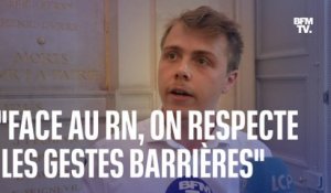"Face au RN, on respecte les gestes barrières": Louis Boyard, député Nupes s'explique après son refus de serrer la main aux élus du Rassemblement national