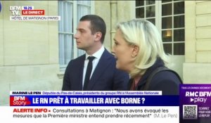 Marine Le Pen: "L'extrême gauche doit accepter le fait que le RN est le premier groupe d'opposition"
