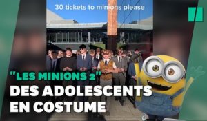 "Les Minions 2: il était une fois Gru": des séances perturbées par des jeunes en costume