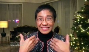 Filipina journalist Maria Ressa on receiving the Nobel Peace Prize