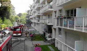 Un appartement part en fumée avenue Churchill à Uccle