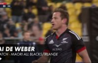 Essai de Brad Weber - Test Match - Maori All Blacks/Irlande