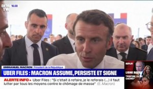 Uber Files: "J'en suis fier" assume Emmanuel Macron