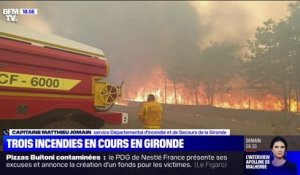 Gironde: l'incendie à Landiras a "dépassé les 70 hectares", selon les pompiers