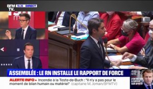 Pour Jordan Bardella, c'est "grâce au score de Marine Le Pen" que "le pouvoir d'achat devient le premier texte discuté à l'Assemblée"