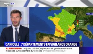 Canicule: 7 départements en vigilance orange