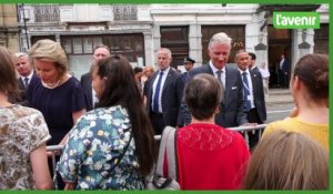Limbourg : visite du roi, de la reine, de Mrs De Croo et Di Rupo
