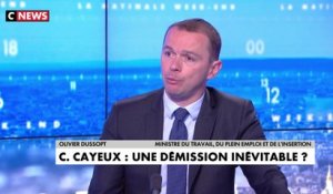Olivier Dussopt : «Caroline Cayeux a dit qu’elle avait fait une erreur»