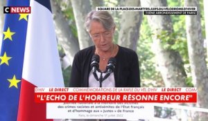 Élisabeth Borne : «Ici, ce sont plus de 13.000 personnes que la France a livrées au supplice, à la haine, à la mort»