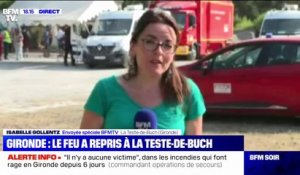 Incendies en Gironde: le feu a repris à La Teste-de-Buch
