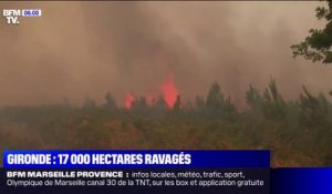 17.000 hectares brûlés et 16.000 personnes évacuées en Gironde, une semaine après le début des incendies