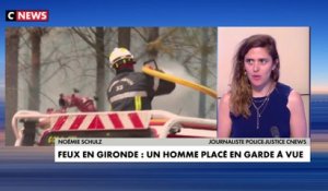 Feux en Gironde : Un homme placé en garde à vue
