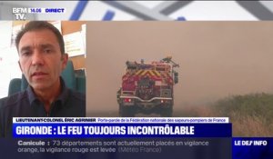Incendies en Gironde: des feux toujours incontrôlables principalement dus "au contexte climatique"