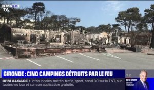 Les images des cinq campings détruits par les incendies en Gironde, dont le célèbre "camping des flots bleus"