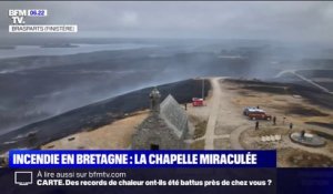 En plein cœur de l'incendie en Bretagne, le miracle de la chapelle des monts d'Arrée qui échappe aux flammes