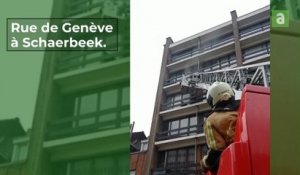 Incendie rue de Genève à Schaerbeek