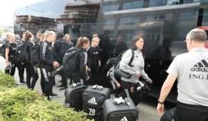 Retour en Belgique des Red Flames après leur quart de finale à l'Euro féminin de football en Angleterre