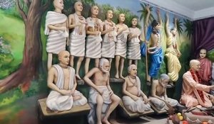 Beautiful Iskcon Museum | Free Hd Video | Vrindavan Temple Video | Free Copyright Video| 4K Hd Video